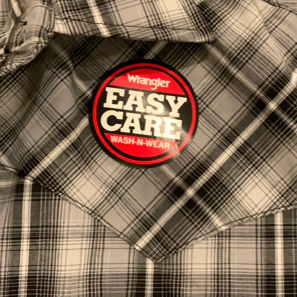 Wrangler Western short sleeve shirt size large NWT - Picture 4 of 8